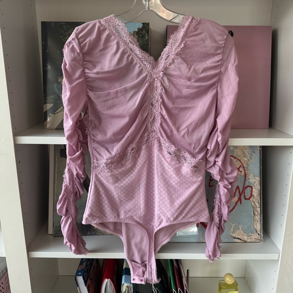 FREE PEOPLE Intimately Forever Young Bodysuit Plum Blossom - Picture 7 of 8